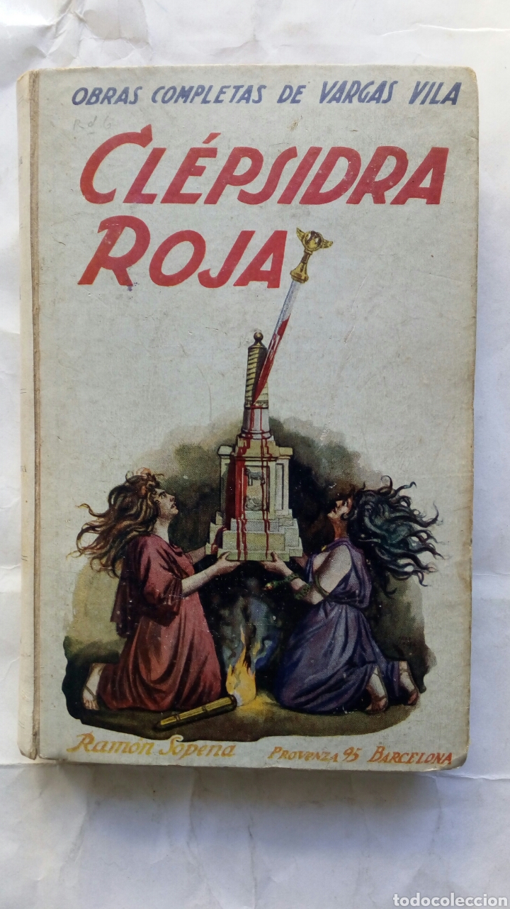 Libros antiguos: Cl&eacute;psidra roja. Vargas Vila. - Foto 1