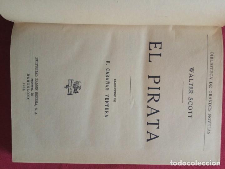 Libros antiguos: EL PIRATA. WALTER SCOTT. - Foto 4