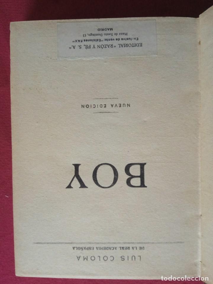 Libros antiguos: Luis Coloma. Boy. Madrid 1939. - Foto 4