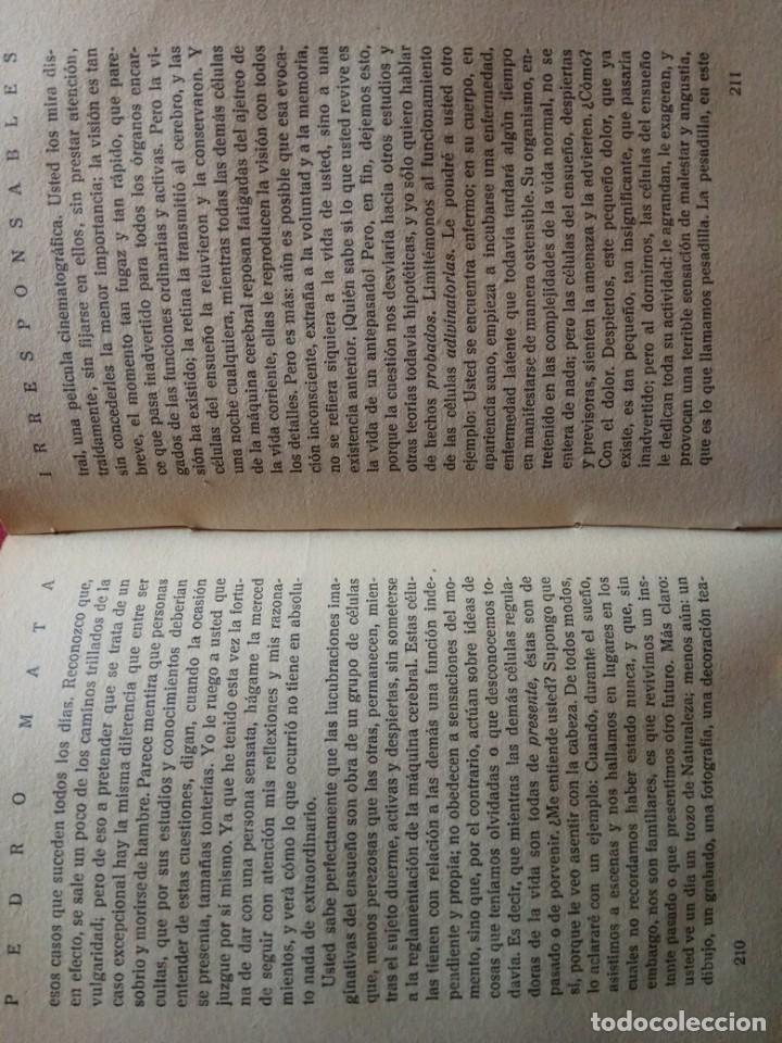 Libros antiguos: IRRESPONSABLES. PEDRO MATA. EDITORIAL PUEYO 1929. - Foto 6