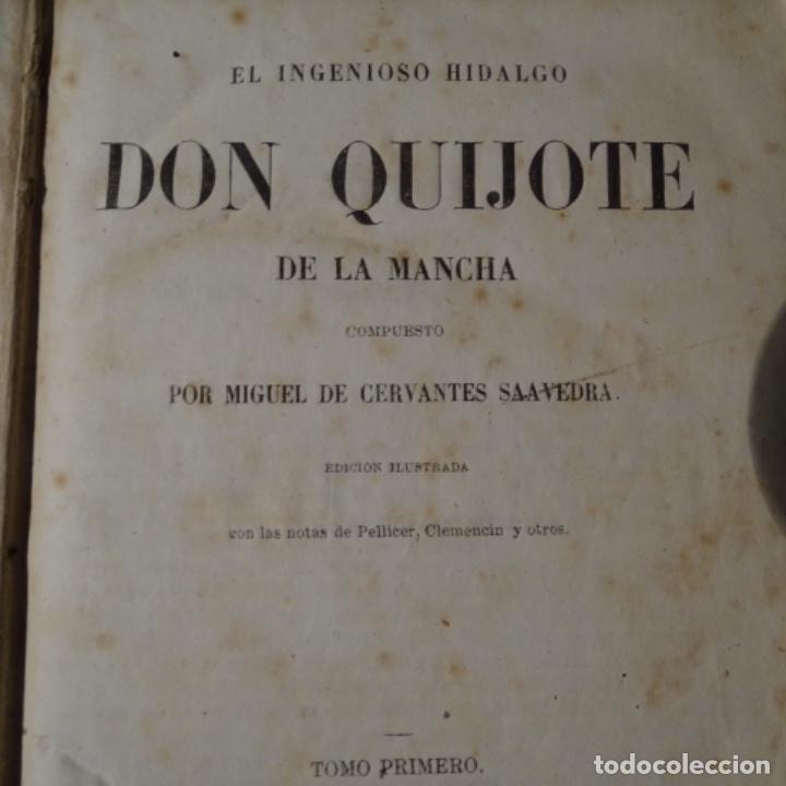 Libros antiguos: 2 tomos del quijote.a&ntilde;o 1857. - Foto 2