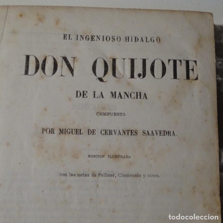 Libros antiguos: 2 tomos del quijote.a&ntilde;o 1857. - Foto 8