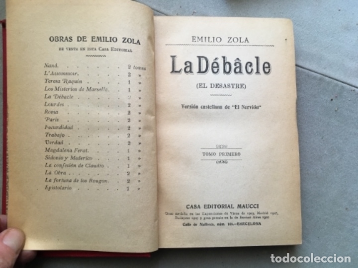 Libros antiguos: LA DEBACLE (EL DESASTRE). EMILIO ZOLA - Foto 4
