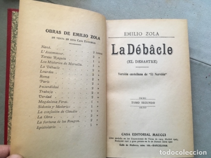 Libros antiguos: LA DEBACLE (EL DESASTRE). EMILIO ZOLA - Foto 6