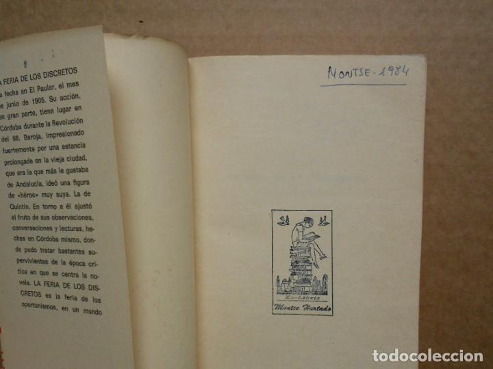 Libros antiguos: LA FERIA DE LOS DISCRETOS - BAROJA, P&Iacute;O - Foto 2