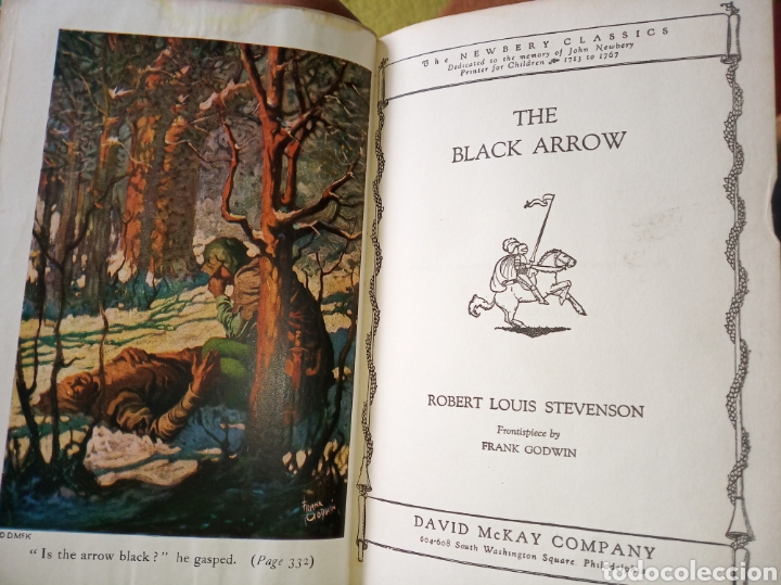 Libros antiguos: The black arrow. Stevenson - Foto 4