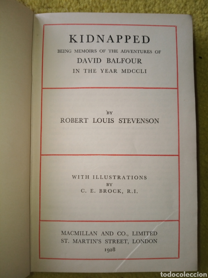 Libros antiguos: Kidnapped . Stevenson - Foto 3