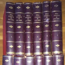 Libros antiguos: OBRAS DE JULIO VERNE - DOCE TOMOS - 70 OBRAS (1870 A 1894) TRILLA, GASPAR, JUBERA.. Lote 168501112