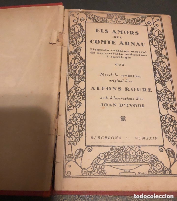 Libros antiguos: L- Els amors del Comte Arnau. 1924 - Foto 6