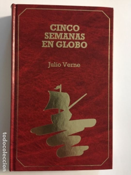 Libros antiguos: JULIO VERNE - cinco semanas en globo - Foto 1
