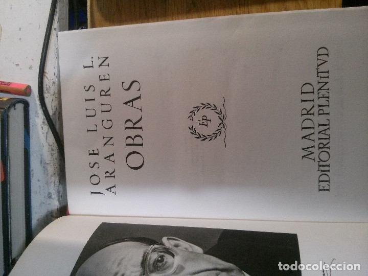 Libros antiguos: aranguren obras, - Foto 2