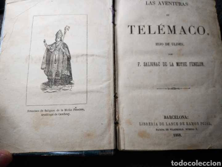 Libros antiguos: Aventuras de telemaco - 1868 - Foto 3