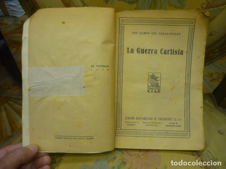 Libros antiguos: LA GUERRA CARLISTA, DE RAM&Oacute;N DEL VALLE-INCLAN. - Foto 4