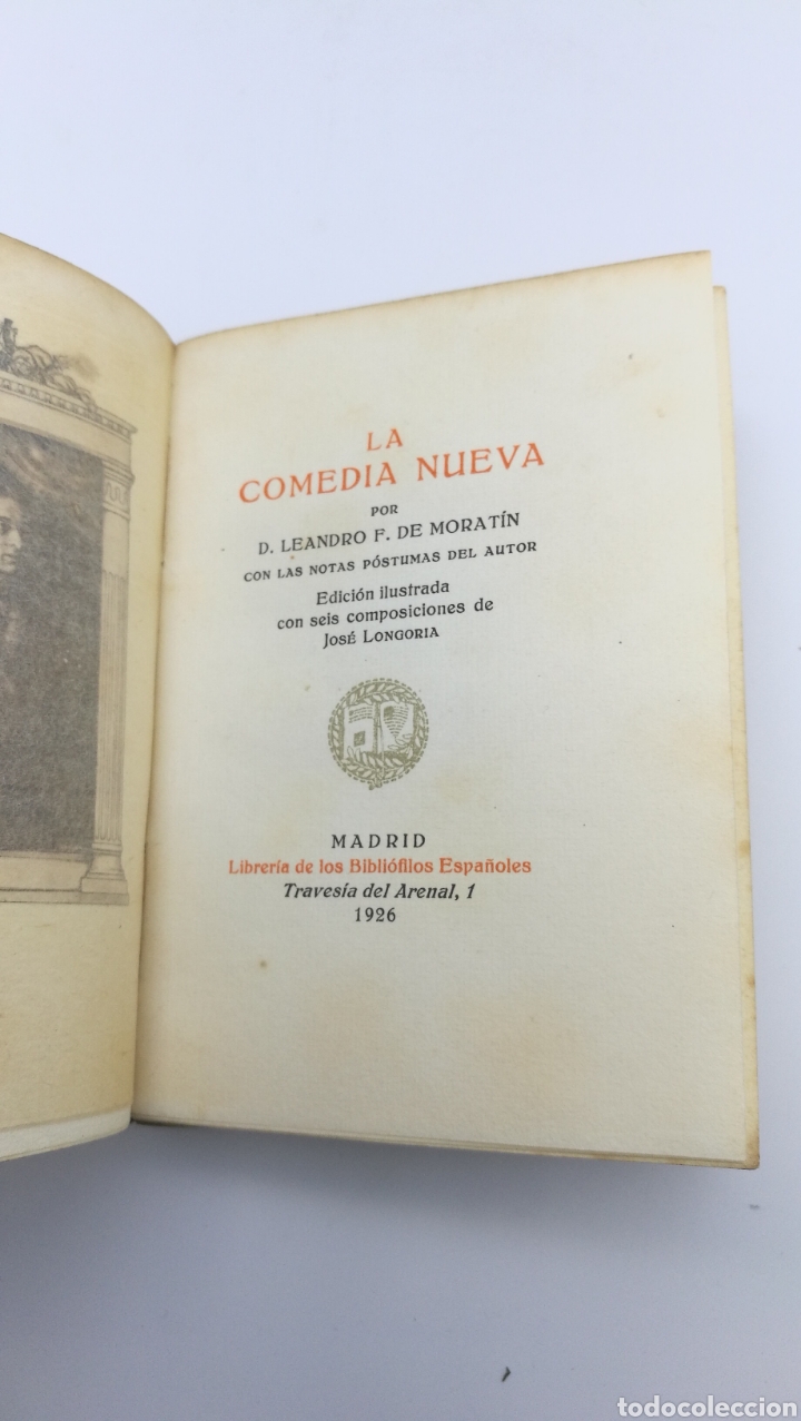 Libros antiguos: La com&egrave;dia nueva de Moratin a&ntilde;o 1926 - Foto 2