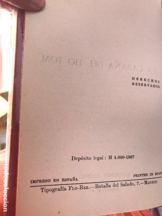 Libros antiguos: LA CABA&Ntilde;A DEL TIO TOM.BEECHER STONE - Foto 2