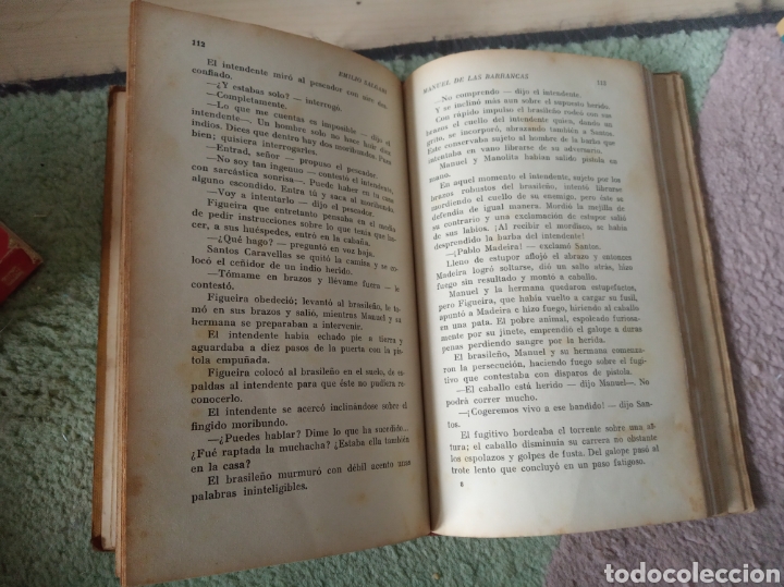 Libros antiguos: Manuel de las Barrancas. Emilio Salgari - Foto 3