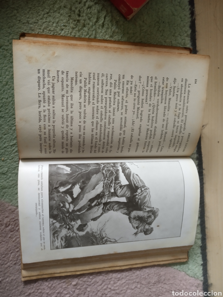 Libros antiguos: Manuel de las Barrancas. Emilio Salgari - Foto 4