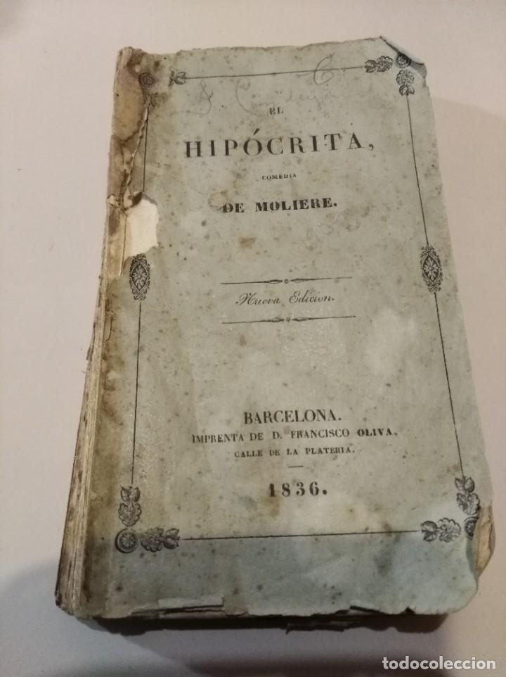 Libros antiguos: EL HIP&Oacute;CRITA Moliere 1836 - Foto 1
