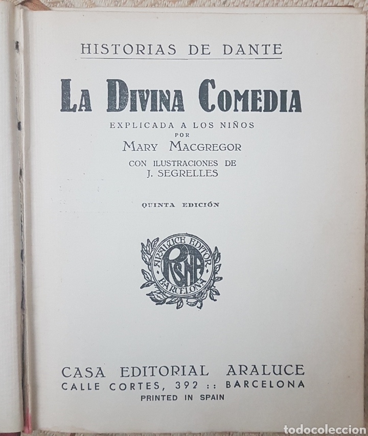 Libros antiguos: Historias de Dante antiqu&iacute;simo - Foto 2