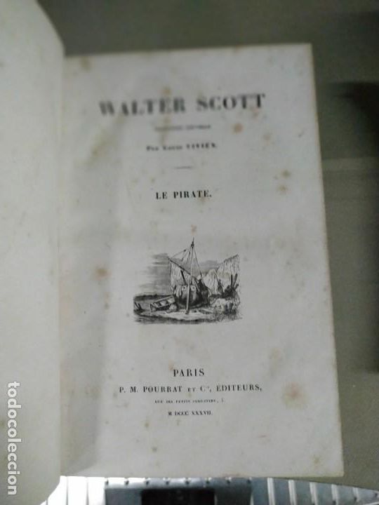 Libros antiguos: Le Pirate - Walter Scott. En Franc&eacute;s. 1837 - Foto 4
