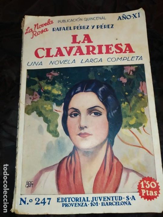 Libros antiguos: LA CLAVARIESA RAFAEL P&Eacute;REZ Y P&Eacute;REZ - Foto 1