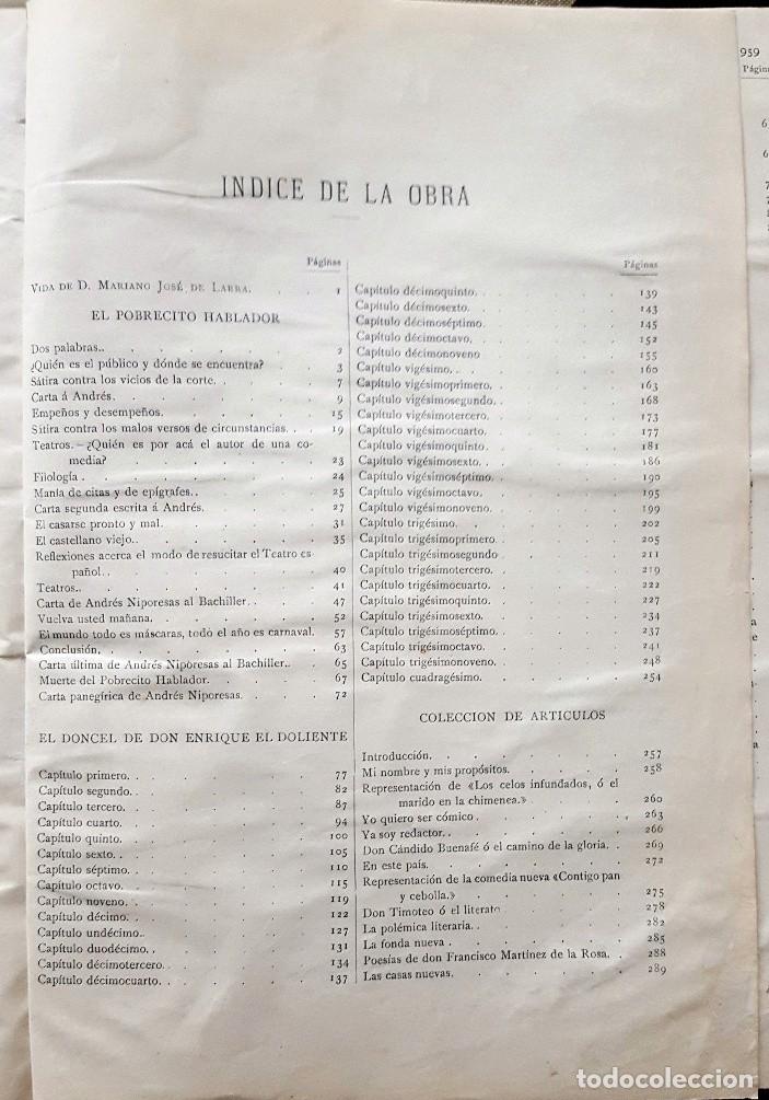 Libros antiguos: OBRAS DE LARRA. - Foto 20