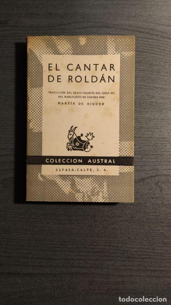 Libros antiguos: EL CANTAR DE ROLDAN  MARTIN DE RIQUER.  COLECCION AUSTRAL. - Foto 1