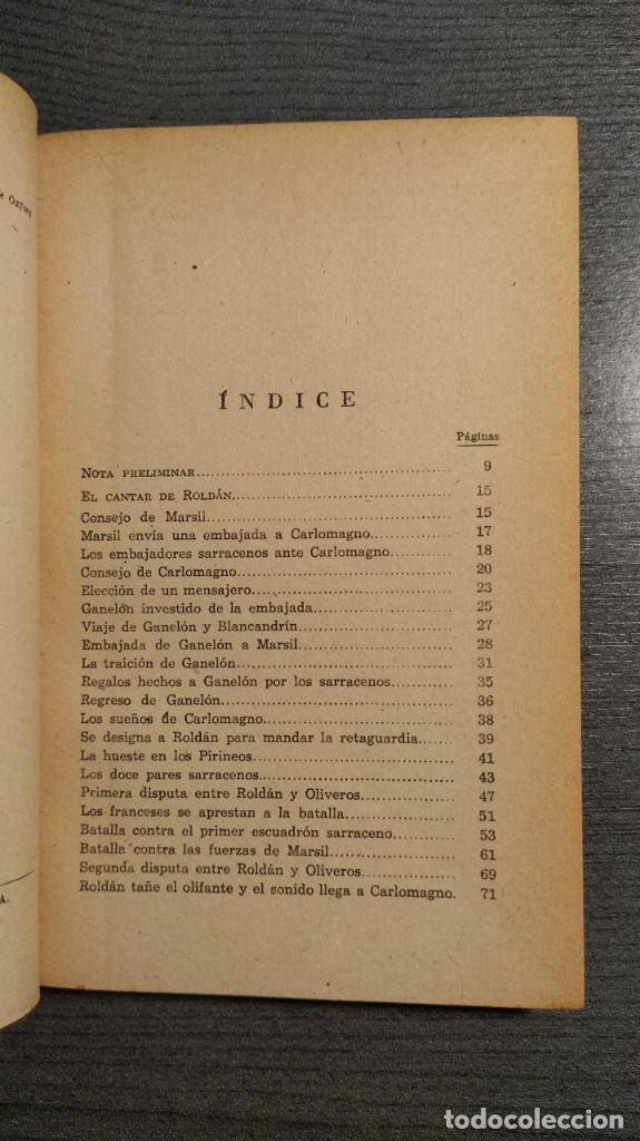 Libros antiguos: EL CANTAR DE ROLDAN  MARTIN DE RIQUER.  COLECCION AUSTRAL. - Foto 3