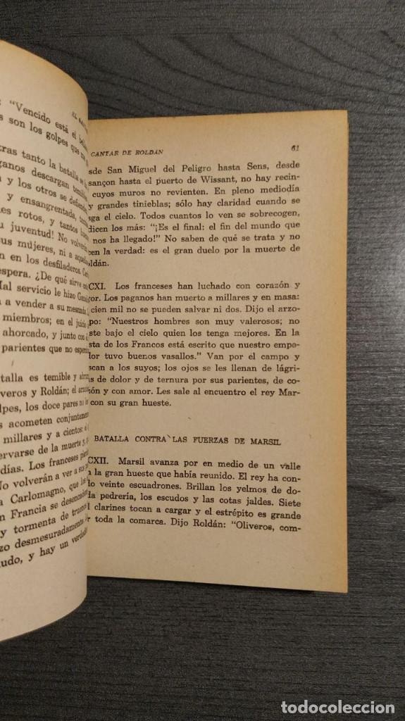 Libros antiguos: EL CANTAR DE ROLDAN  MARTIN DE RIQUER.  COLECCION AUSTRAL. - Foto 4