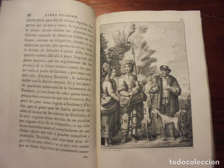Libros antiguos: CERVANTES. LA GALATEA. SANCHA 1784. 2 Tomos - Foto 5