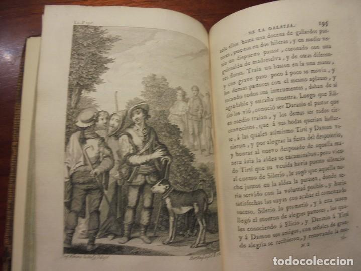 Libros antiguos: CERVANTES. LA GALATEA. SANCHA 1784. 2 Tomos - Foto 6