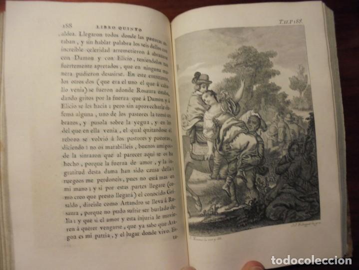 Libros antiguos: CERVANTES. LA GALATEA. SANCHA 1784. 2 Tomos - Foto 8