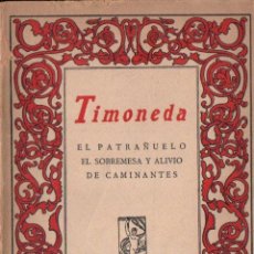 Libros antiguos: TOMONEDA : TRES OBRAS (PROMETEO, VALENCIA). Lote 196363716