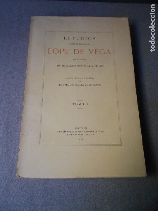 Libros antiguos: ESTUDIOS SOBRE EL TEATRO DE LOPE DE VEGA - Foto 20