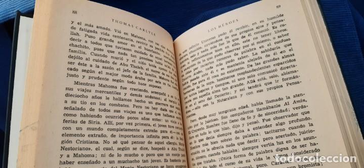 Libros antiguos: ORBIS BIBLIOTECA THOMAS CARLYLE LOS H&Eacute;ROES - Foto 3