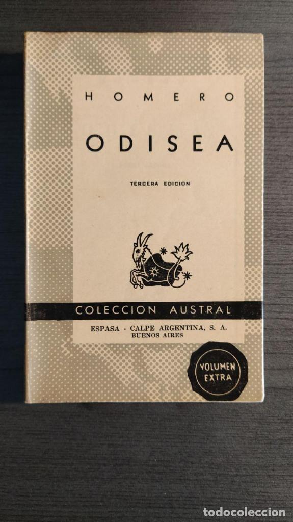 Libros antiguos: ODISEA  HOMERO  COLECCI&Oacute;N AUSTRAL - Foto 1