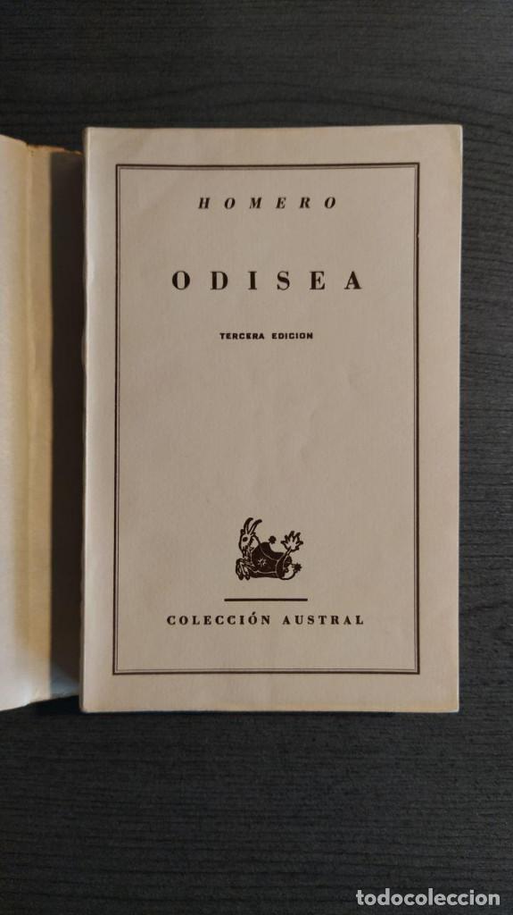 Libros antiguos: ODISEA  HOMERO  COLECCI&Oacute;N AUSTRAL - Foto 9