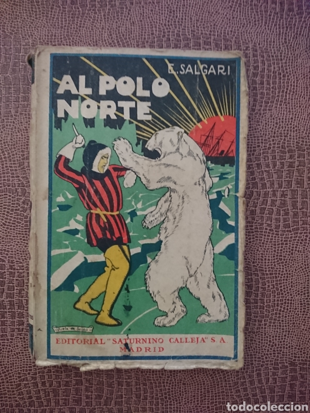 Libros antiguos: Al polo norte - Foto 1