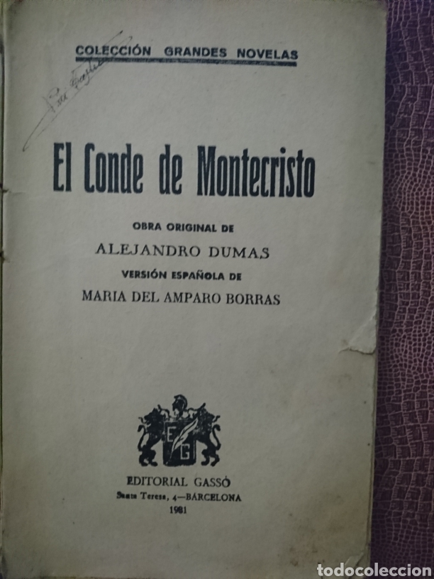 Libros antiguos: El conde de montecristo - Foto 3