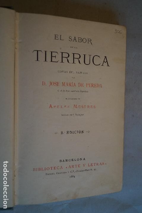 Libros antiguos: EL SABOR DE LA TIERRUCA. J. M. PEREDA. 1884 - Foto 2