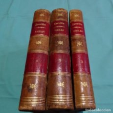Libros antiguos: JOSÉ ZORRILLA 3 TOMOS.OBRA POÉTICA.PARIS 1853.BIEN CONSERVADO(VER FOTOS).. Lote 199175698