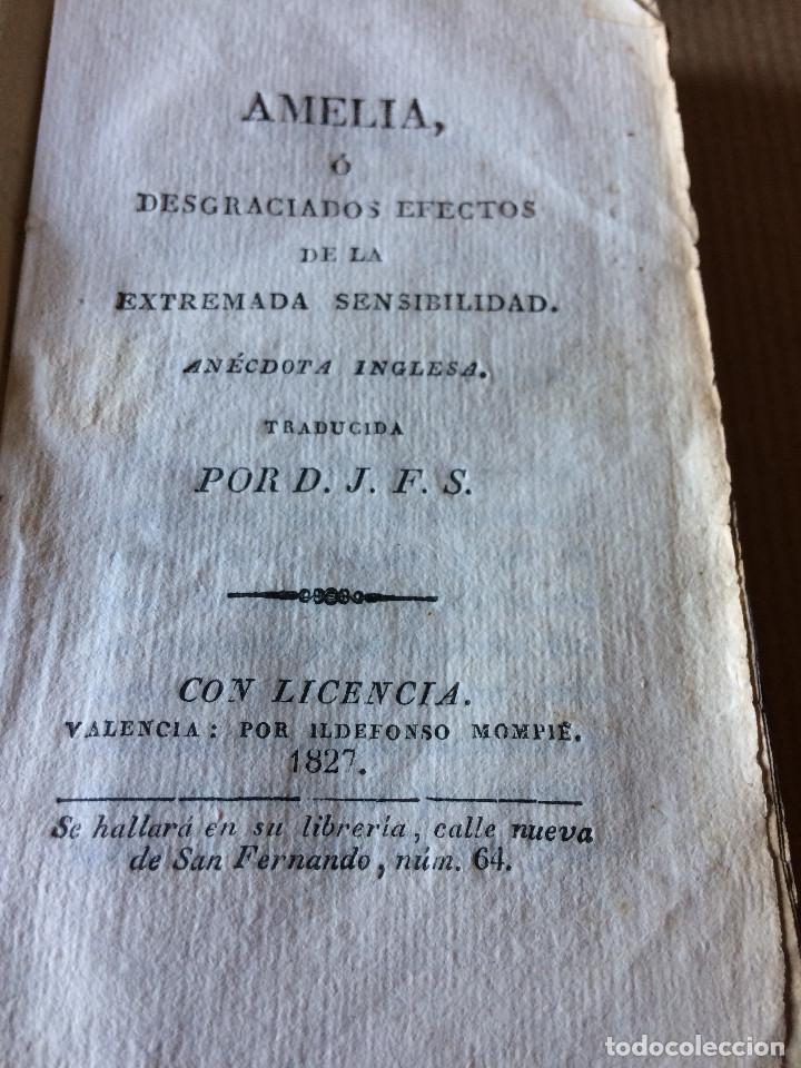 Libros antiguos: AMELIA 1827 - Foto 1