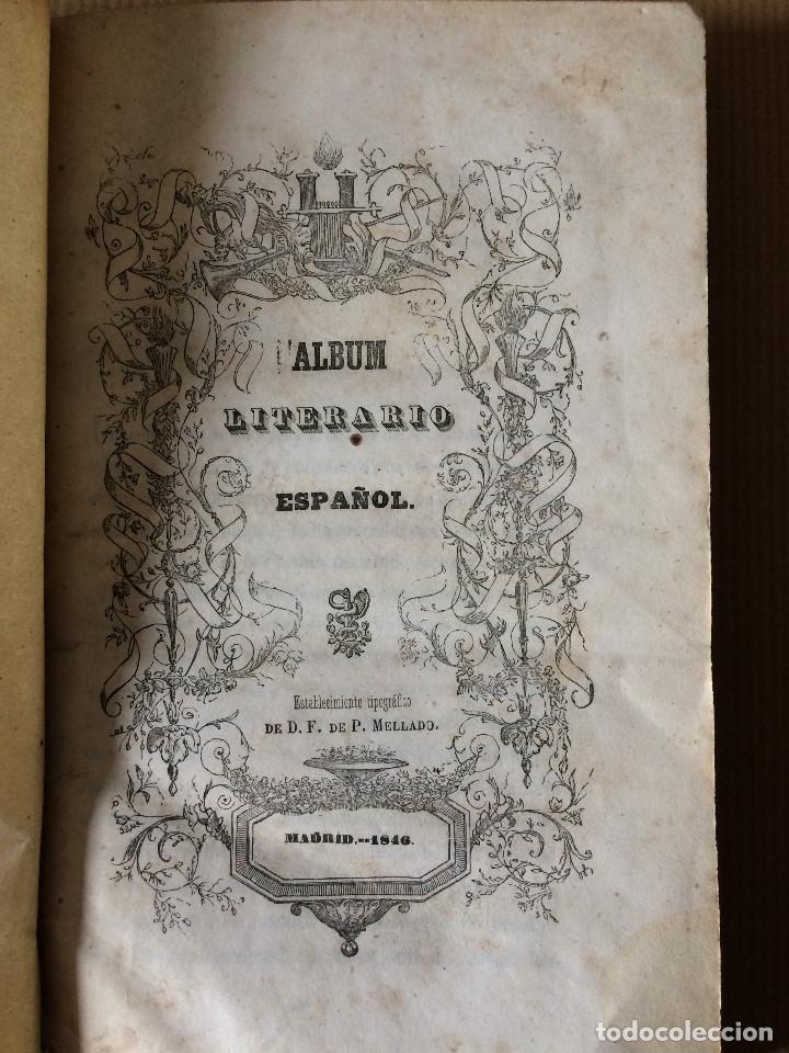 Libros antiguos: ALBUN LITERARIO ESPA&Ntilde;OL  1846 - Foto 1