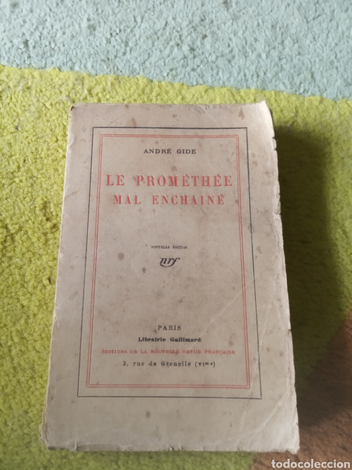 Libros antiguos: Le Prom&eacute;th&eacute;e mal encha&icirc;n&eacute;. Andr&eacute; Gide - Foto 1