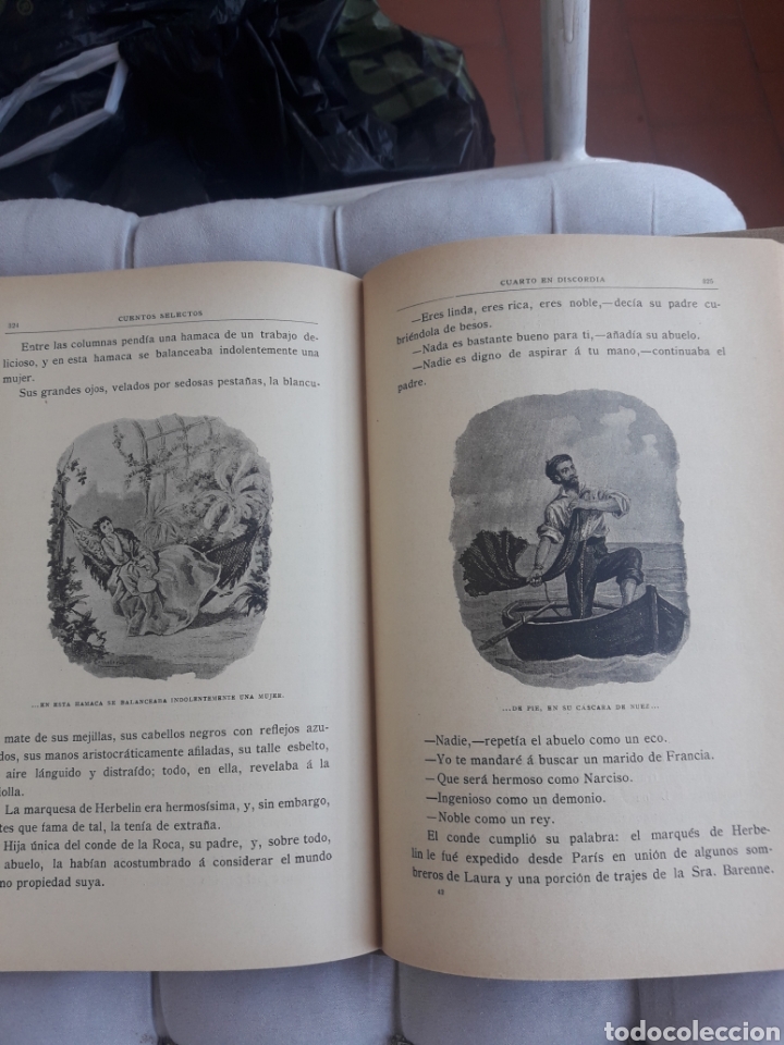 Libros antiguos: Cuentos Selectos, libro siglo XIX - Foto 6 - 205351490