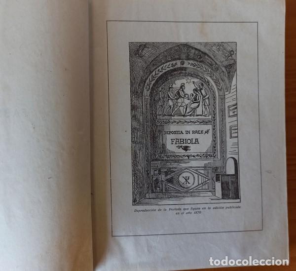 Libros antiguos: FABIOLA, CARDENAL WISEMAN. EDITORIAL MAUCCI - Foto 2