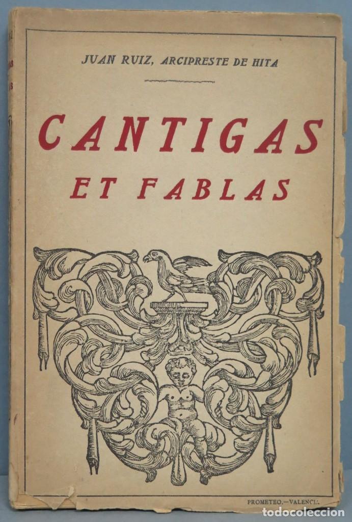 Libros antiguos: CANTIGAS ET FABLAS. ARCIPRESTE DE HITA - Foto 1