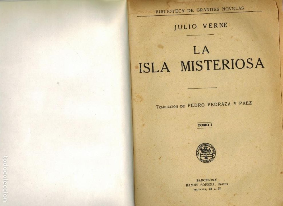 Libros antiguos: LA ISLA MISTERIOSA (Tomo I) - Foto 1