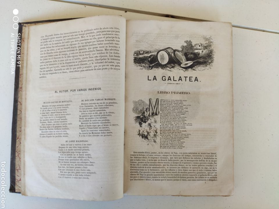 Libros antiguos: 1886. OBRAS DE CERVANTES. LA GALATEA. - Foto 5