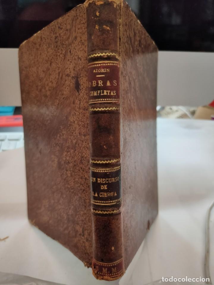 Libros antiguos: AZOR&Iacute;N/ OBRAS COMPLETAS/ UN DISCURSO DE LA CIERVA 1921 - Foto 1